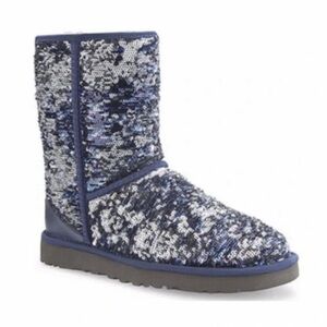UGG BLUE/SILVER SEQUINS BOOTS